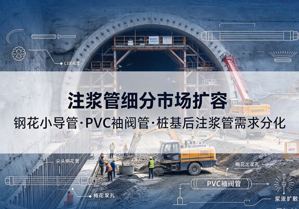 博白注浆管细分市场扩容，隧道钢花小导管、PVC 袖阀管、桩基后注浆管需求分化